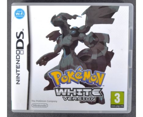 Retro Gaming - Nintendo DS - a boxed original Pokémon White Version handheld video game appearing complete in box with DS car