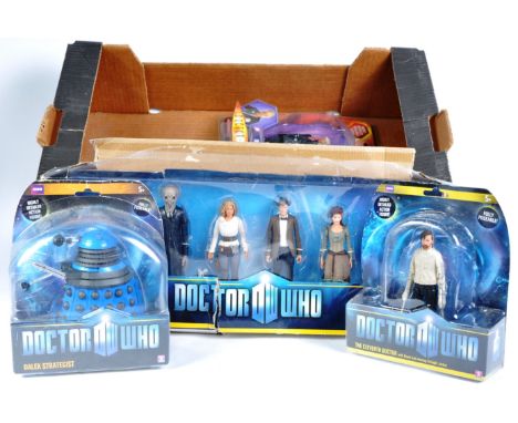 Doctor Who - Character Options - a collection of x7 boxed Dr Who action figures / sets, to include; Cyber Leader 'The Next Do
