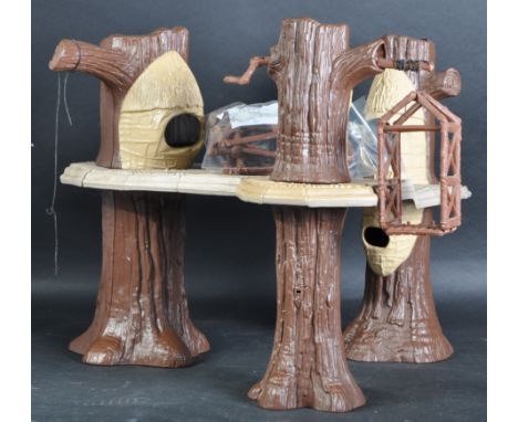 Star Wars - an original vintage Kenner / Palitoy made Star Wars action figure playset ' Ewok Village '. Incomplete, but retai