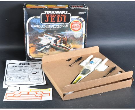 Star Wars - an original vintage Kenner / Palitoy made Star Wars action figure playset ' Battle Damaged X-Wing Fighter Vehicle