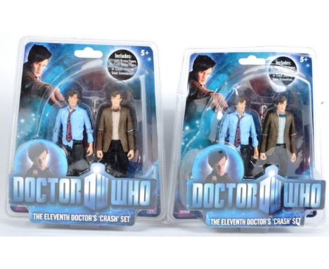Doctor Who - Character Options - x2 ' The Eleventh Doctor's Crash Set ' twin action figures. Both factory sealed, contents mi
