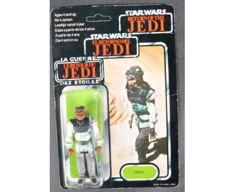 Star Wars - An original vintage 1983 Palitoy made Star Wars MOC carded action figure ' Nikto '. 79 back Return Of The Jedi tr