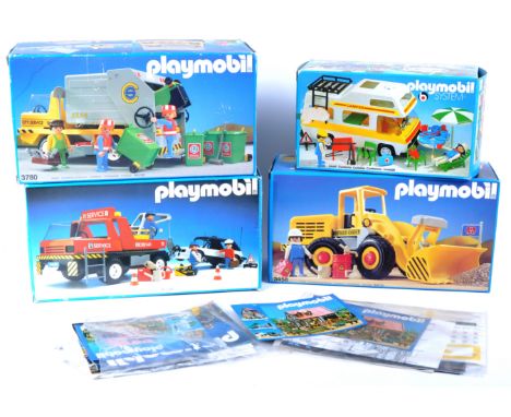 Playmobile - a collection of original vintage Playmobil System playsets, comprising; 3458 Multi-Loader (boxed), 3780 City Ser