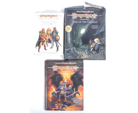 A vintage TSR made Advanced Dungeons &amp; Dragons fantasy role playing game accessory pack No. 1050 Dragon Lance: Time Of Th