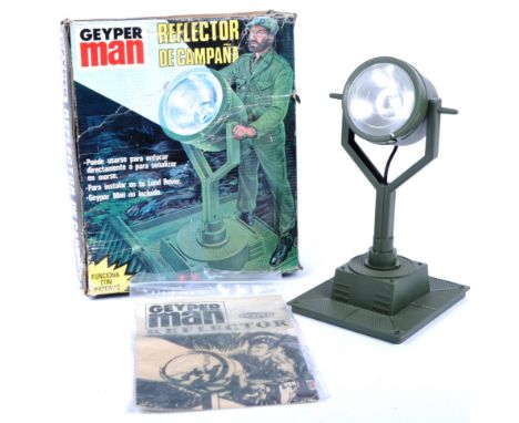 Action Man - Geyper Man - a scarce original vintage Geyper made ' Reflector De Campana ' (Army Searchlight). Appears little u