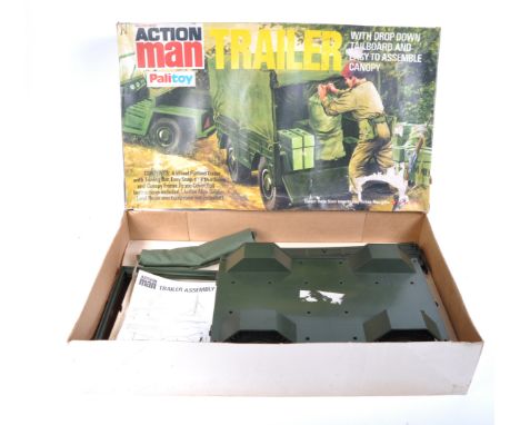 Action Man - Palitoy - An original vintage Palitoy made Action Man ' Trailer ' vehicle playset. Appears complete, and possibl