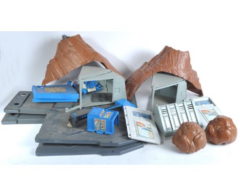 MASK - Kenner - Boulder Hill Playset - two partially complete Boulder Hill playsets. Various pieces present, including the mo