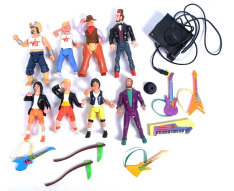 A collection of vintage Kenner made Bill and Ted's Excellent Adventure playset action figures comprising; Bill Theodore, Rufu