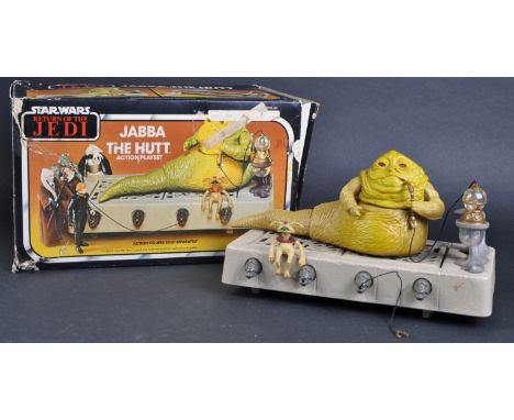 Star Wars - an original vintage 1983 Kenner made action figure playset ' Jabba The Hutt Action Playset '. 100% complete, incl