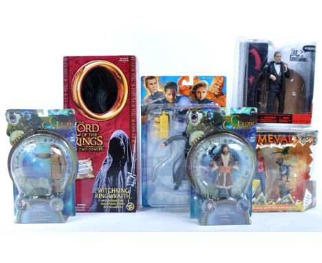 A collection of assorted retro vintage playset action figures comprising; Toybiz LOTR Lord of The Rings Witch King Ringwraith