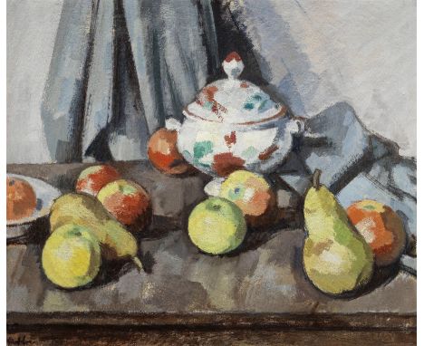 Samuel John Peploe RSA (British, 1871-1935)Still Life with Tureen and Fruit signed 'Peploe' (lower left)oil on canvas46 x 55 