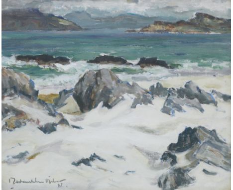 John Maclauchlan Milne RSA (1886-1957)Sound of Iona signed and dated 'Maclauchlan Milne/37' (lower left), further signed and 