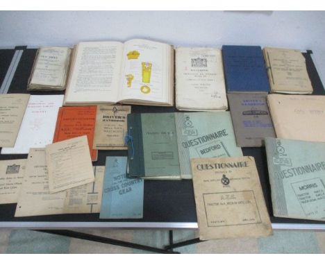 A collection of WWII military books relating to Ordnance, artillery etc.