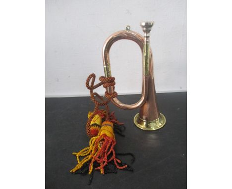 A small brass &amp; copper bugle