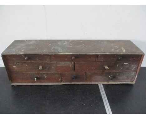 A Victorian 8 drawer tool box