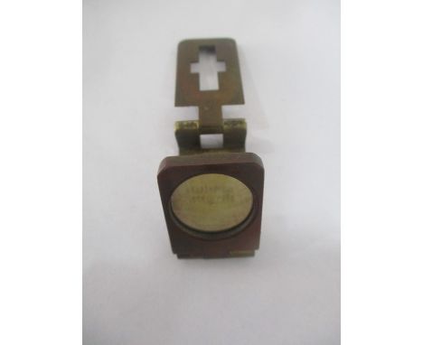 A loom microscope marked Casartelli (Manchester) 