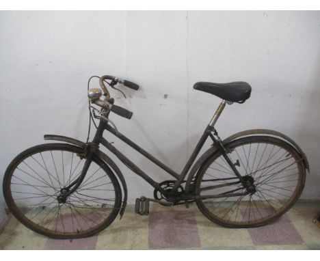 A vintage ladies bicycle