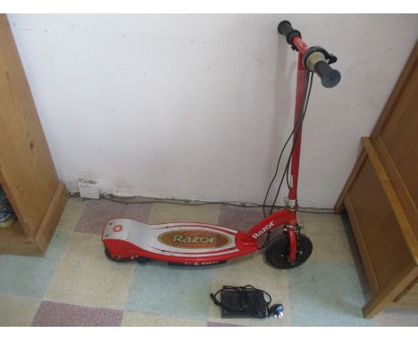 A Razor scooter with charger