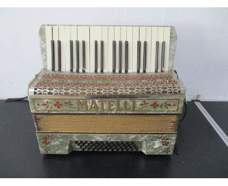 A vintage Matelli piano accordion