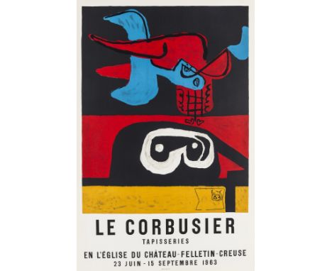 Le Corbusier (1887-1965)Affiche pour la TapisseriesLithograph printed in colours, 1963, printed by Mourlot, Paris, on wove pa