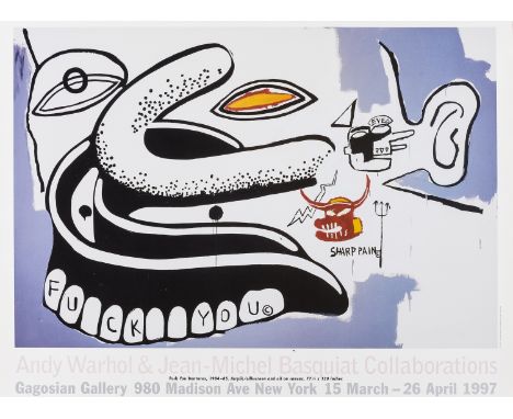 NO RESERVE Andy Warhol (1928-1987) &amp; Jean-Michel Basquiat (1960-1988) (after)Collaborations Offset lithograph printed in 