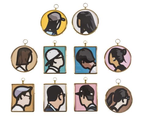 δ Julian Opie (b.1958)Portrait MiniaturesThe complete set of 10 pigment prints framed within the artist's specified frames, 2
