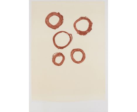 Robert Motherwell (1915-1991)Five Circles (Belknap 78)Lithograph printed in colours, 1972, signed in pencil, numbered from th