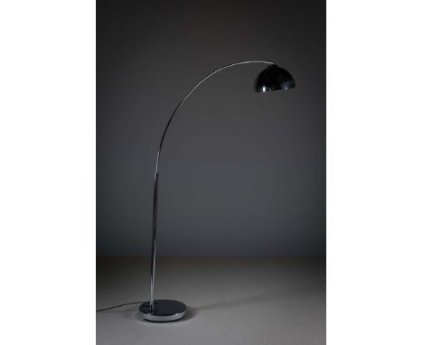 A CHROME ARC LAMP 172cm (h)