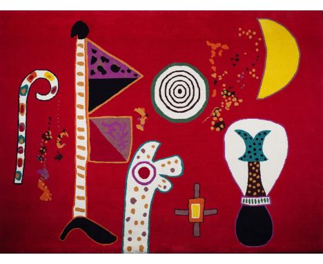 Alan Davie RA 1920-2014FLAG WALK 1974Wool pile tapestry in colours, 208 cm x 279cm, edition 15/21, signed, inscribed label ve