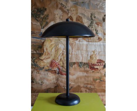THE CONCHA BAY BLACK MUSHROOM DESK LAMP, 64cm high. 