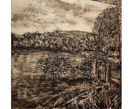 Nick Miller, b.1962LOUGH ARROW, SUBMERGED TREEChinese and indian ink on paper, 23 1/2" x 27 1/4" (60 x 69 cm), signed and dat