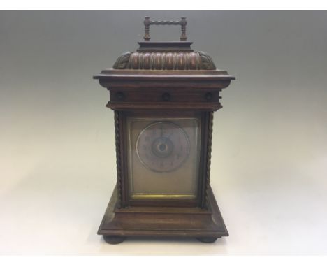 A Jhunghans Symphonion disc musical mantel clock, height approximately 30cm.