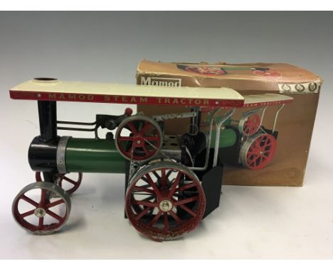 A Mamod Steam Tractor, in box, with spare roof.