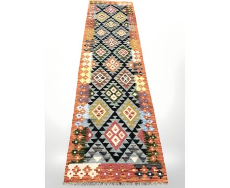 A Maimana Kilim runner, 219 cm x 72 cm 
