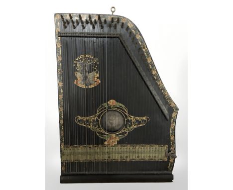 A Victoria harp, width 49 cm 