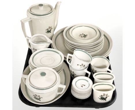 Thirty two pieces of Royal Copenhagen tea china.
