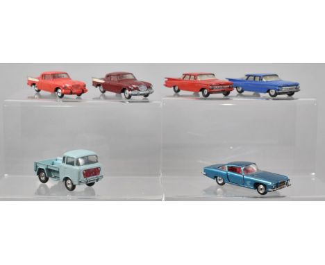 A Collection of Six Corgi Diecast Toys, Repainted 
