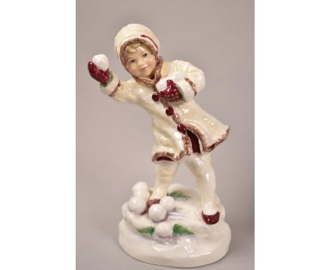 A Royal Worcester Freda Doughty Figure, December, no.3458 