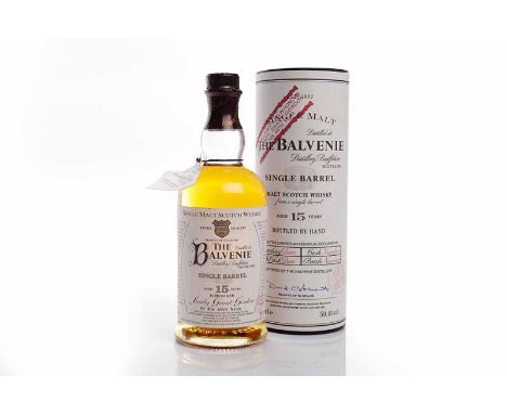 BALVENIE SINGLE BARREL AGED 15 YEARS - SANDY GRANT GORDONSingle Cask Single Malt Scotch Whisky. Bottled in 1996 in honour of 