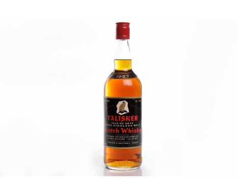 TALISKER 1967Highland Single Malt Scotch Whisky. Bonded & bottled by Gordon & MacPhail. 26 2/3 fl.oz., 75cl, 100° Proof. COND