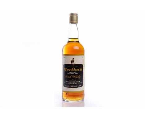 MORTLACH 12 YEAR OLDHighland Single Malt Scotch Whisky. Proprietors: George Cowie & Son Ltd, Mortlach Glenlivet Distillery. B