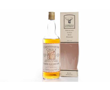 NORTH PORT-BRECHIN 1970 CONNOISSEUR'S CHOICE Highland Single Malt Scotch Whisky. Proprietors: Mitchell Bros. Ltd. Specially s