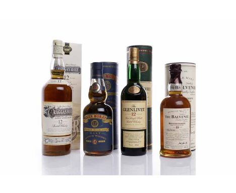 BALVENIE FOUNDER'S RESERVE AGED 10 YEARSSingle Malt Scotch Whisky. 70cl, 40% volume, in tube. GLENLIVET AGED 12 YEARSSingle M