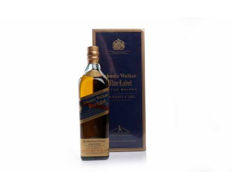 JOHNNIE WALKER BLUE LABELBlended Scotch Whisky. Bottle No. G33116JW. 75cl, 43% volume, in presentation box. 