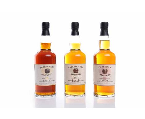 ODDBINS AGED 15 YEARS - MADEIRA/SHERRY/PORT CASK MATURED (3)Speyside Single Malt Scotch Whisky. Bottled for Oddbins by Scotti