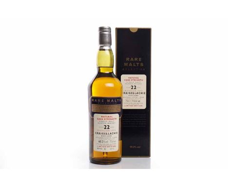 CRAIGELLACHIE 1973 RARE MALTS 22 YEARS OLD Single Malt Scotch Whisky. Limited Edition. Bottle No. 4132. 70cl, 60.2% volume, i