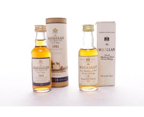 MACALLAN 1981 AGED 18 YEARS MINIATUREHighland Single Malt Scotch Whisky. Exclusively matured in selected sherry oak casks fro