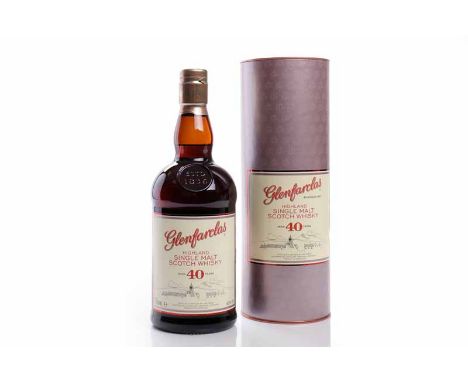 GLENFARCLAS 40 YEARS OLDHighland Single Malt Scotch Whisky. Distilled and bottled by J&G Grant. 70cl, 46% volume, in tube.  C