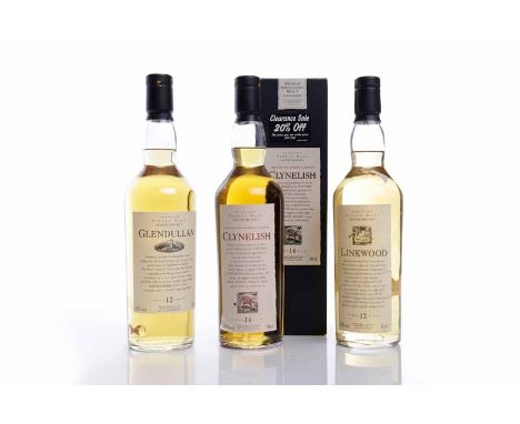 CLYNELISH FLORA & FAUNA 14 YEARS OLDHighland Single Malt Scotch Whisky. 70cl, 43% volume, in carton. LINKWOOD FLORA & FAUNA 1