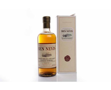 BEN NEVIS 1970 26 YEARS OLDHighland Single Malt Scotch Whisky. Distilled 1970, and matured in cask No. 4533. Bottled 1996, bo